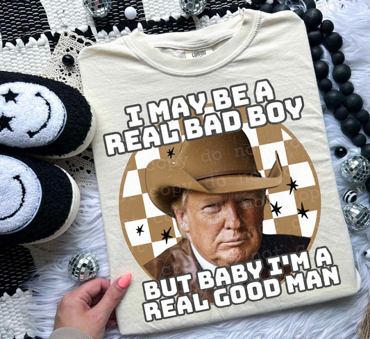 I may be a real boy, but baby, I'm a real good man