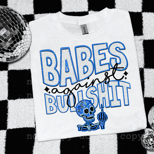 Babes against bullshit (blue)