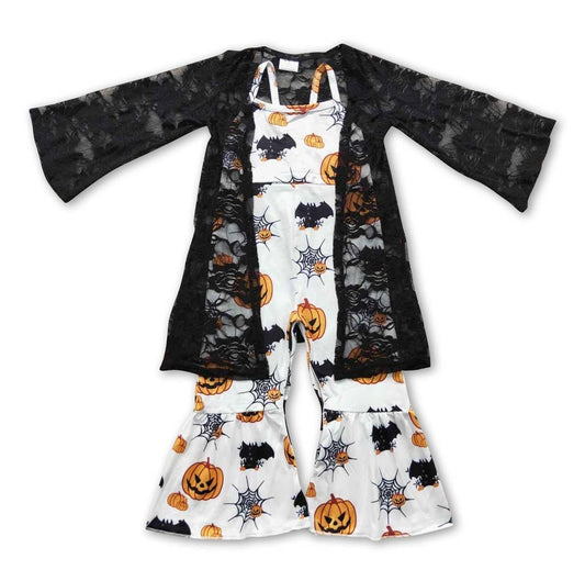 Halloween Jumpsuit with Cardigan