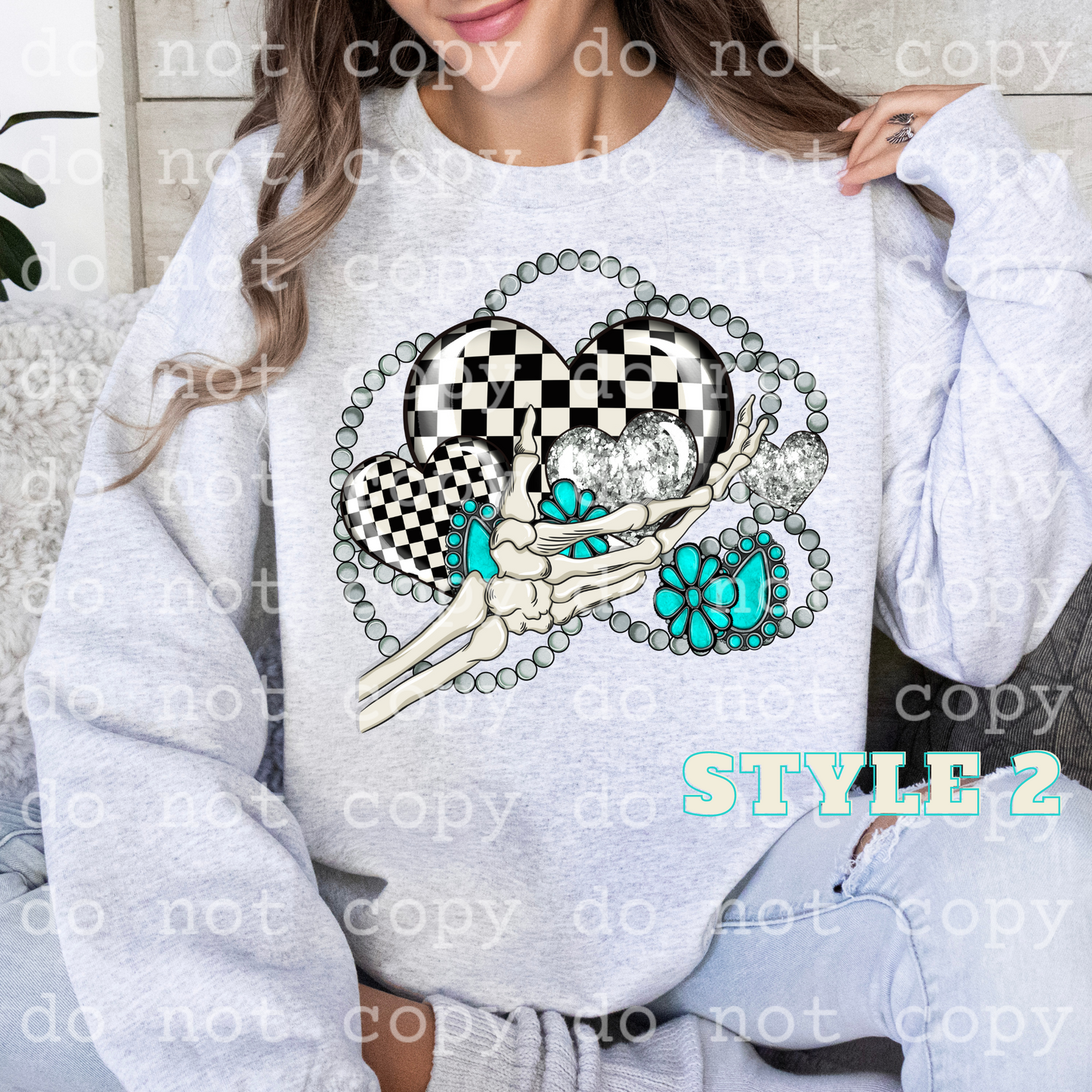 Checkered Hearts Conches