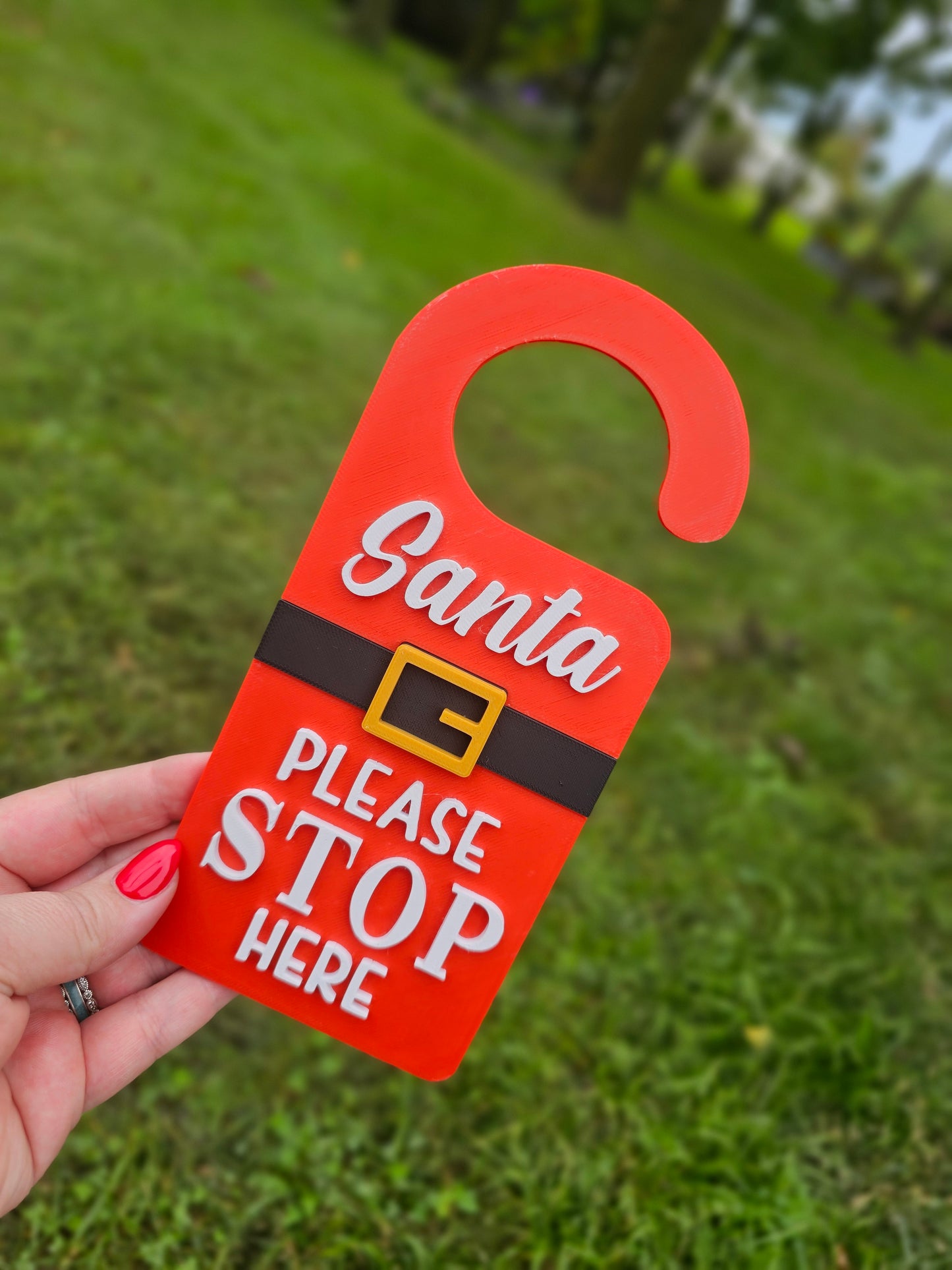 🎅🚪 Santa, please stop HERE! 🎄✨