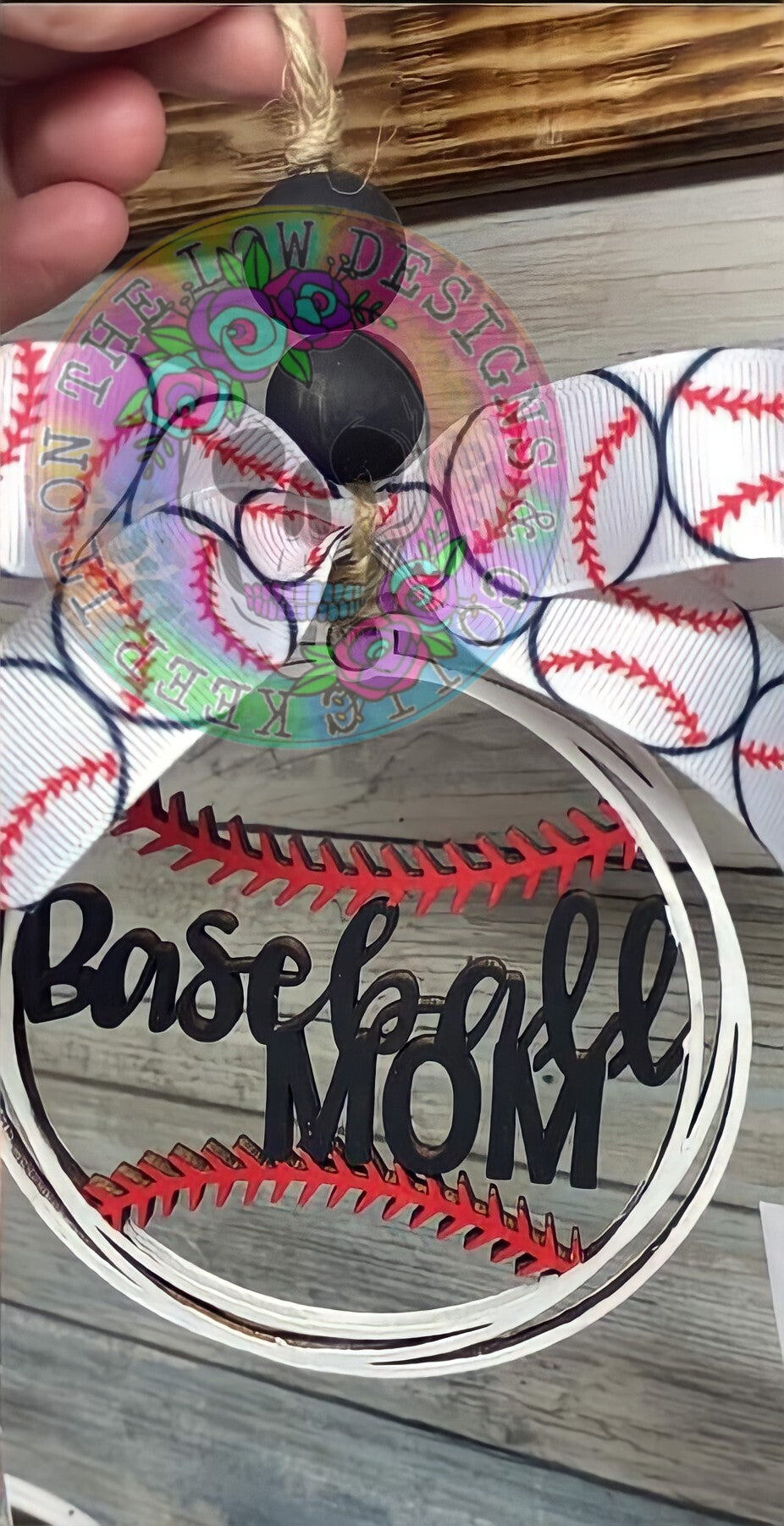 Baseball Mom Car Charm