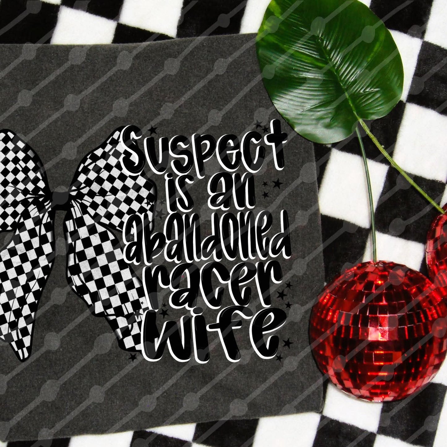 Suspect is an abandoned racers wife