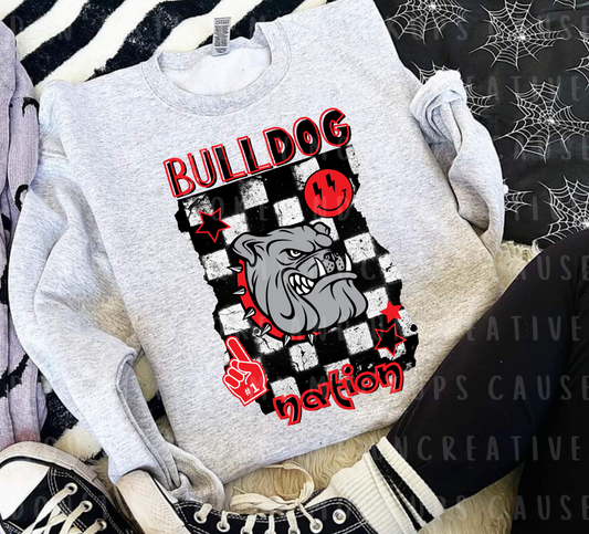 Bulldog Nation (Red & Black)