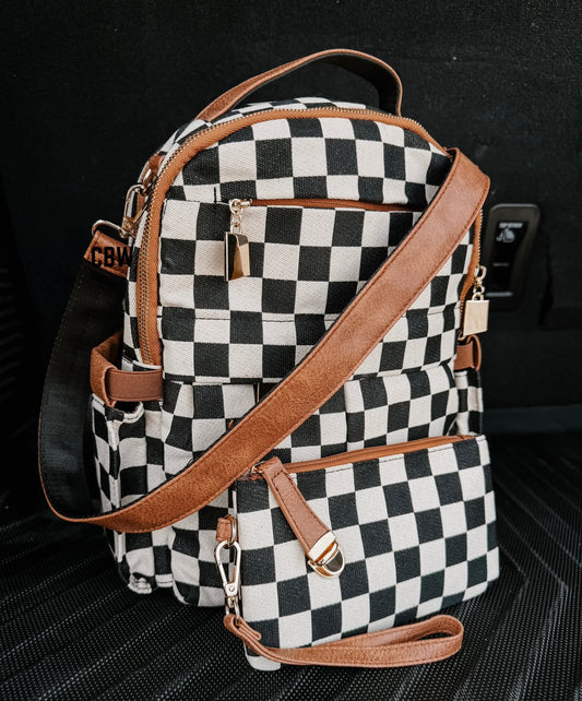 🏁 CHECKMATE CUTIE BACKPACK 🏁 (ARRIVES MID JULY)
